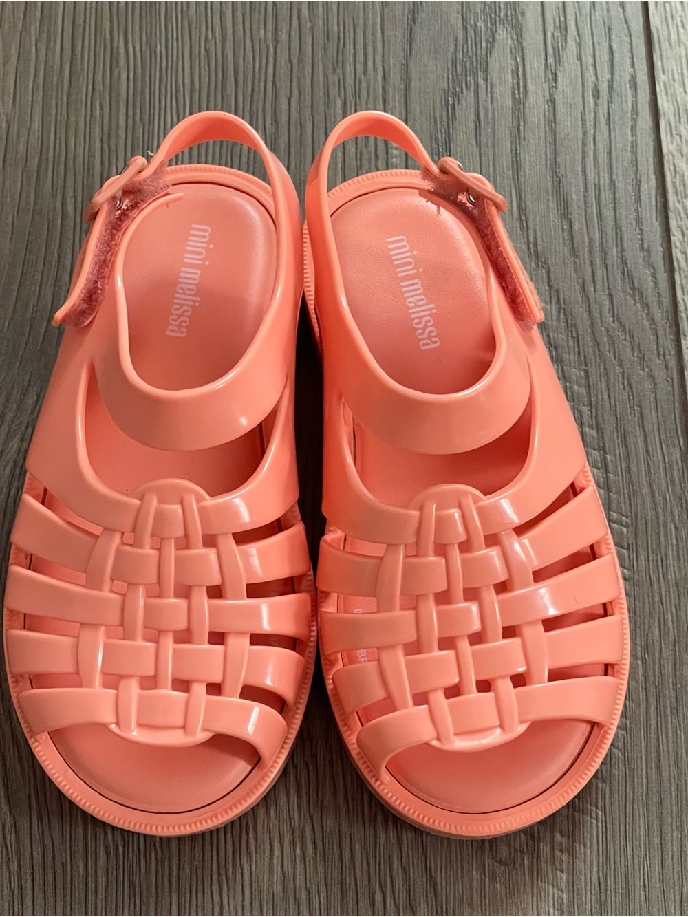 Mini Melissa Francxs Coral Pink Toddler Girl 10 Sandals